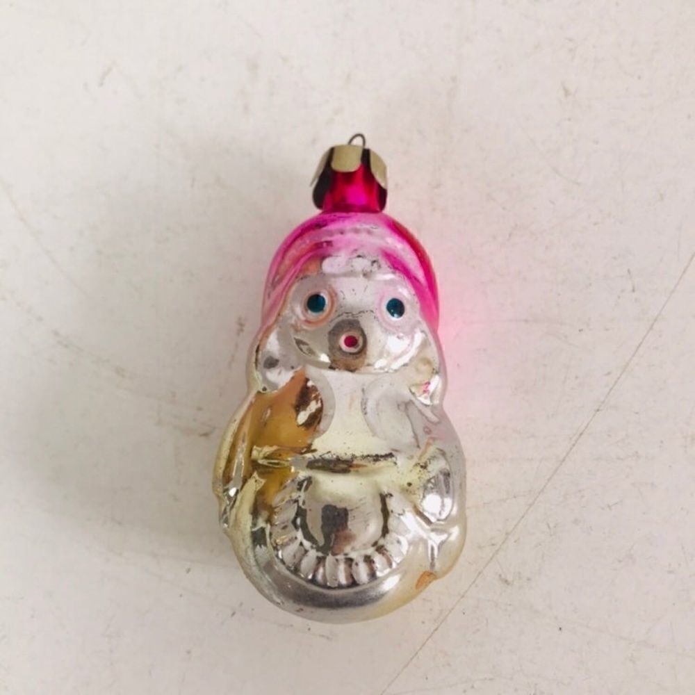 🌹VTG  Christmas Ornament Red Riding Hood USSR